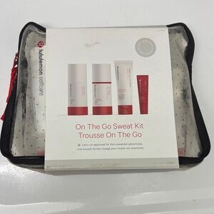 Lululemon Travel Essentials Kit with Red and Black Accents